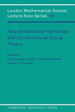 Two-Dimensional Homotopy and Combinatorial Group Theory - Hog-Angeloni, Cynthia / Metzler, Wolfgang / Sieradski, J. (eds.)