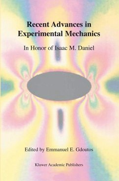 Recent Advances in Experimental Mechanics - Gdoutos, E.E. (Hrsg.)