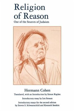 Religion of Reason - Cohen, Hermann; Kaplan, Simon