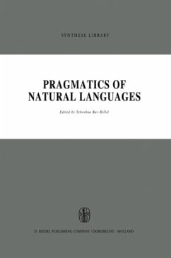 Pragmatics of Natural Languages - Bar-Hillel, M. (Hrsg.)