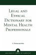 Legal and Ethical Dictionary for Mental... - Bild 1