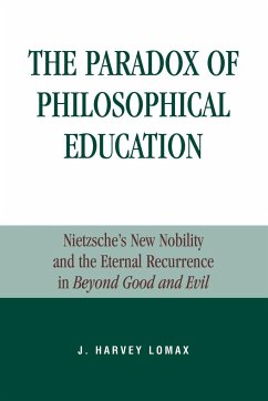 The Paradox of Philosophical Education - Lomax, Harvey J.