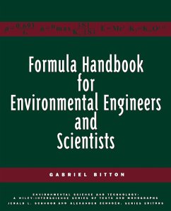 Formula Handbook for Environmental Engineers and Scientists - Bitton, Gabriel