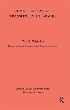 Some Problems of Transitivity in Swahili - Whiteley, W H