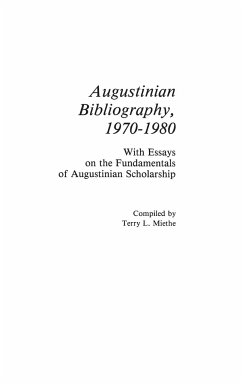 Augustinian Bibliography, 1970-1980 - Miethe, Terry