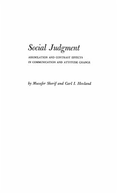 Social Judgment - Sherif, Muzafer