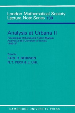 Analysis at Urbana Vol 2 - Berkson, R. / Peck, N. / Uhl, J. (eds.)