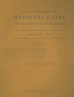 Dictionary of Medieval Latin from British Sources - Howlett, David (ed.)