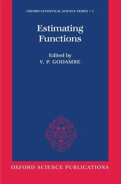 Estimating Functions - Godambe, V. P. (ed.)