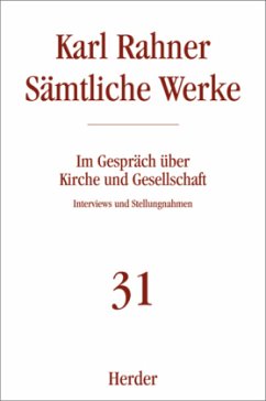 Karl Rahner Sämtliche Werke / Sämtliche Werke 31 - Rahner, Karl