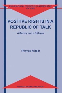 Positive Rights in a Republic of Talk - Halper, Thomas