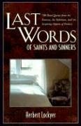 Last Words of Saints and Sinners - Lockyer, Herbert