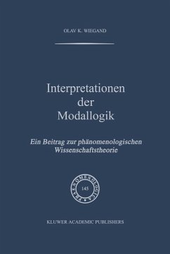 Interpretationen der Modallogik - Wiegand, O. K.