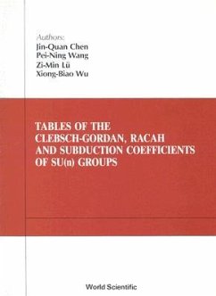 Tables of Clebsch-Gordan, Racah and Subduction Coefficients of Su (N) Groups - Chen, Jin-Quan; Wu, Xiong-Bao; Wang, Pei-Ning; Lu, Zi-Min