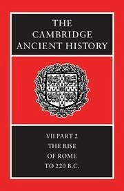 The Cambridge Ancient History - Drummond, A. (Assist. ed.)