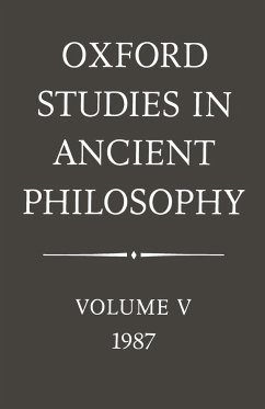 Oxford Studies in Ancient Philosophy - Annas, George Ed.; Annas, George Ed