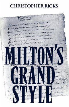 Milton's Grand Style - Ricks, Christopher