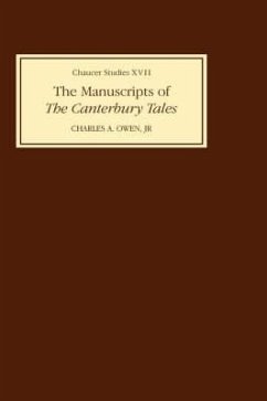 The Manuscripts of the Canterbury Tales - Jr, Charles A. Owen