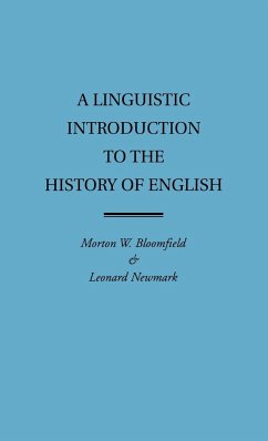 Cover A Linguistic Introduction to the History of English