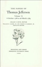 Cover The Papers of Thomas Jefferson, Volume 14: October 1788 to March 1789