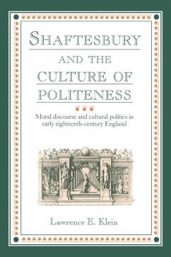 Cover Shaftesbury and the Culture of Politeness