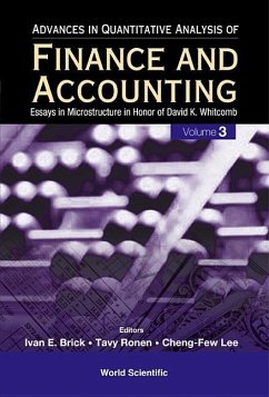 Advances in Quantitative Analysis of Finance and Accounting (Vol. 3): Essays in Microstructure in Honor of David K Whitcomb - Brick, Ivan E / Ronen, Tavy / Lee, Cheng-Few (eds.)