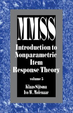 Introduction to Nonparametric Item Response Theory - Sijtsma, Klaas; Molenaar, Ivo W.