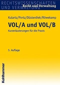 VOL/A und VOL/B - Röwekamp, Hendrik / Kulartz, Hans-Peter / Portz, Norbert / Düsterdiek, Bernd
