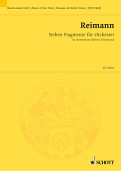 Sieben Fragmente für Orchester, Studienpartitur - Sieben Fragmente für Orchester