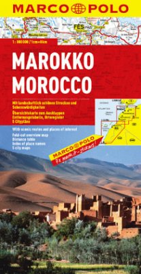 Marco Polo Karte Marokko. Morocco / Maroc