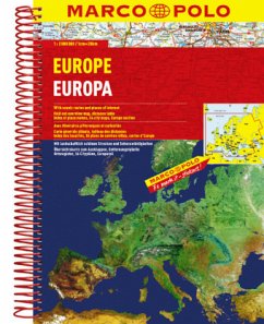 Cover Marco Polo Reiseatlas Europa. Marco Polo Reiseatlas Europe