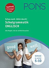 Cover PONS Schau nach - blick durch! Schulgrammatik Englisch - Alle wichtigen Grammatikregeln nachschlagen