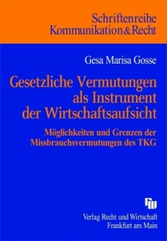 Cover Gesetzliche Vermutungen als Instrument der Wirtschaftsaufsicht