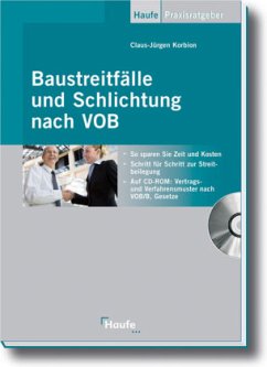 Baustreitfälle und Schlichtung nach VOB, m. CD-ROM - Korbion, Claus-Jürgen