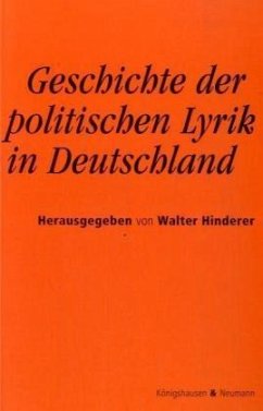 Cover Geschichte der politischen Lyrik in Deutschland
