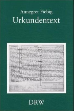 Urkundentext, m. CD-ROM - Fiebig, Annegret