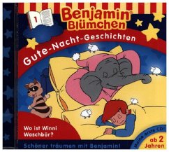 Gute-Nacht-Geschichten - Wo ist Winni Waschbär? / Benjamin Blümchen Bd.1 (1 Audio-CD)