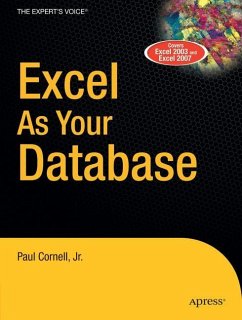 Excel as Your Database - Cornell, Paul