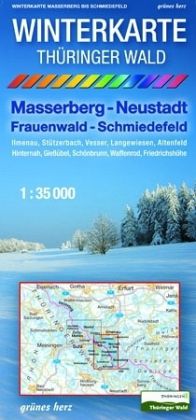 Winterkarte Thüringer Wald - Masserberg, Neustadt, Frauenwald, Schmiedefeld