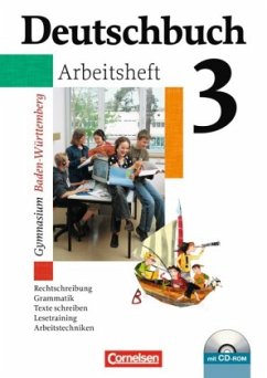 7. Schuljahr, Arbeitsheft m. CD-ROM / Deutschbuch, Gymnasium Baden-Württemberg 3 - Fingerhut, Margret