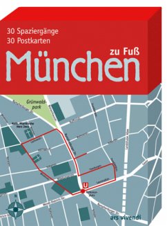 Cover München zu Fuß, 30 Postkarten
