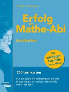 Erfolg im Mathe-Abi Lernkarten - Gruber, Helmut; Neumann, Robert