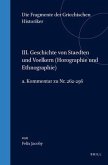 III. Geschichte Von Staedten Und Voelkern (Horographie Und Ethnographie), A. Kommentar Zu Nr. 262-296