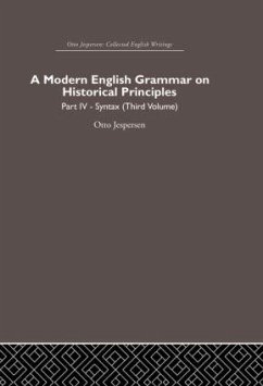 A Modern English Grammar on Historical Principles - Jespersen, Otto