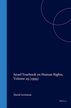 Israel Yearbook on Human Rights, Volume 29 (1999)