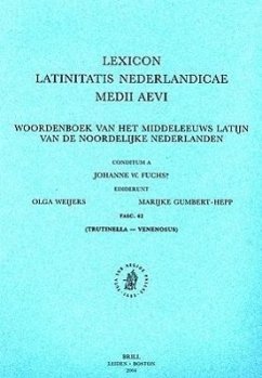 Lexicon Latinitatis Nederlandicae Medii Aevi, Fascicle 62 - Fuchs, C.; Weijers, O.; Gumbert-Hepp, M.