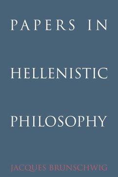 Papers in Hellenistic Philosophy - Brunschwig, Jacques
