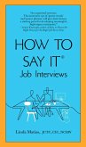 How to Say It: Job Interviews