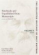 Notebooks and Unpublished Prose... - Bild 1