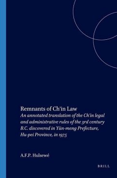 Remnants of Ch'in Law - Hulsewé, A F P